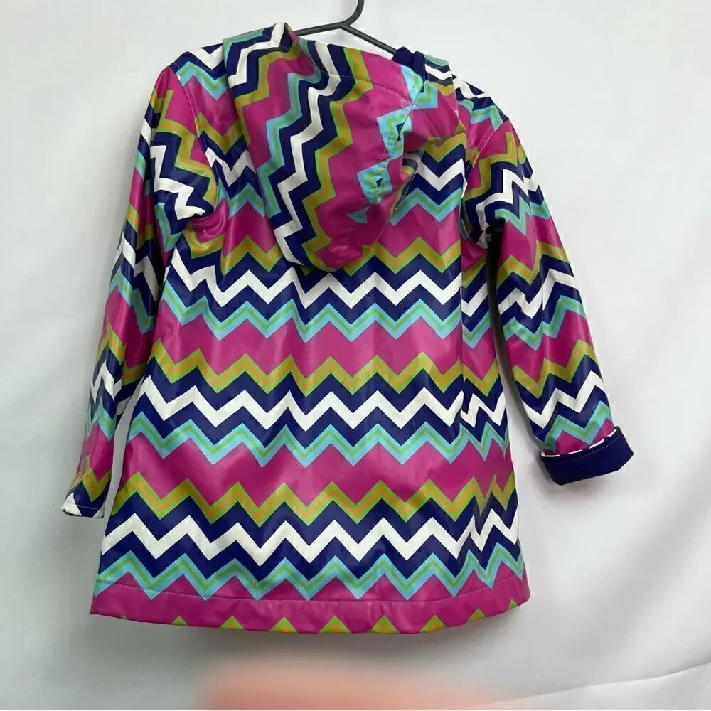 Hartstrings Purple and pink lined raincoat with hood